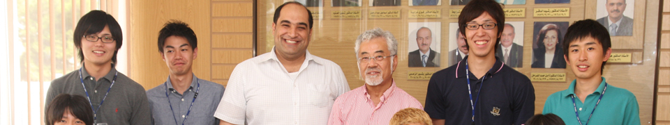 International students on campus